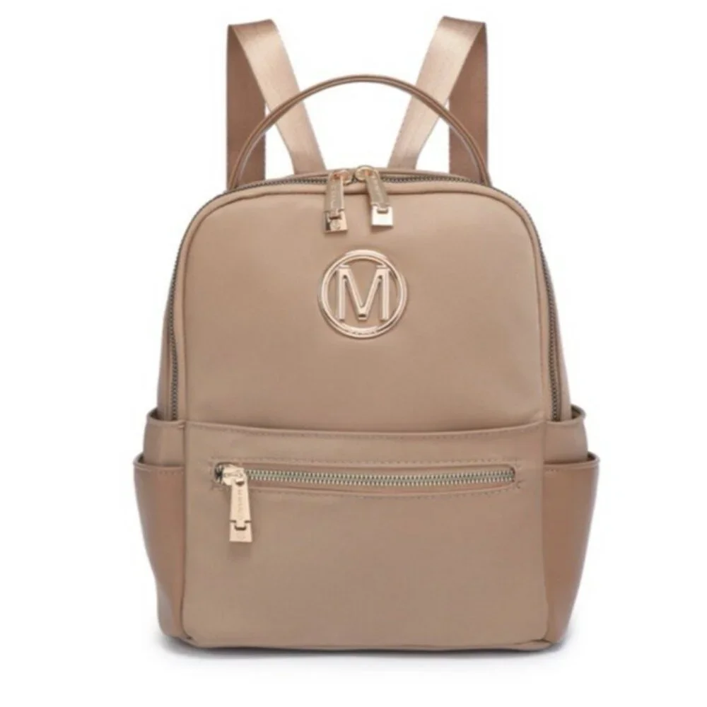 M MARCO MKP Collection Mini Backpack Purse for Ladies XL-M-8110-BG Beige NEW